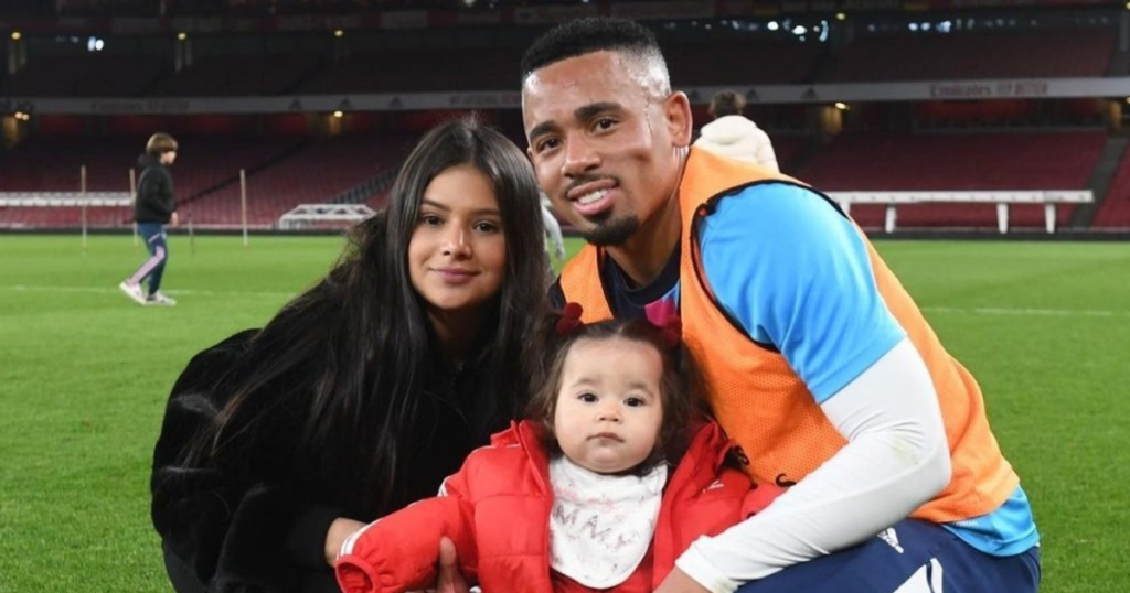 Gabriel Jesus with his family