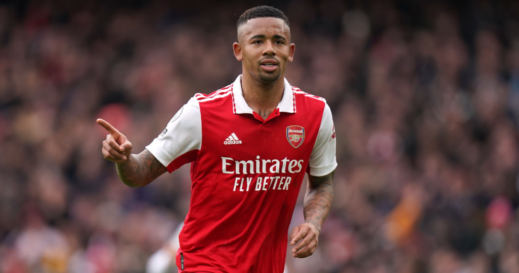 Gabriel Jesus plays fpr Arsenal in Premier League season 2023-24