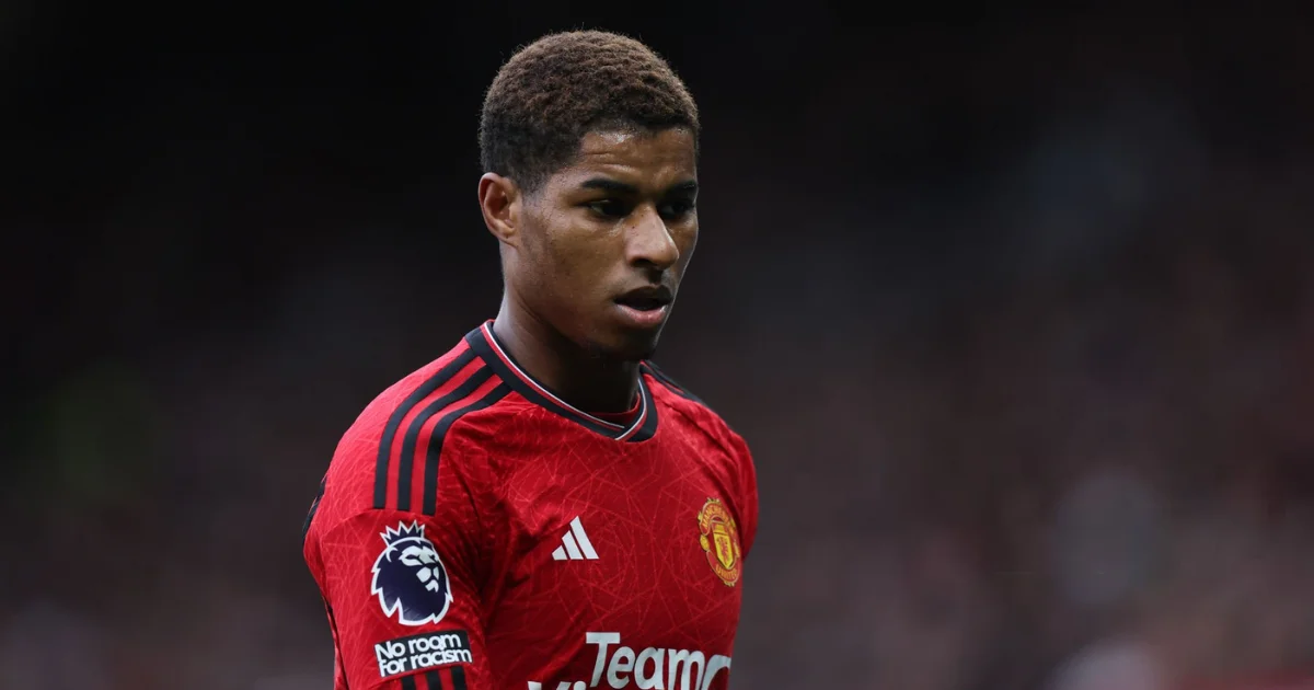 Marcus Rashford ahead of Man United vs Fulham