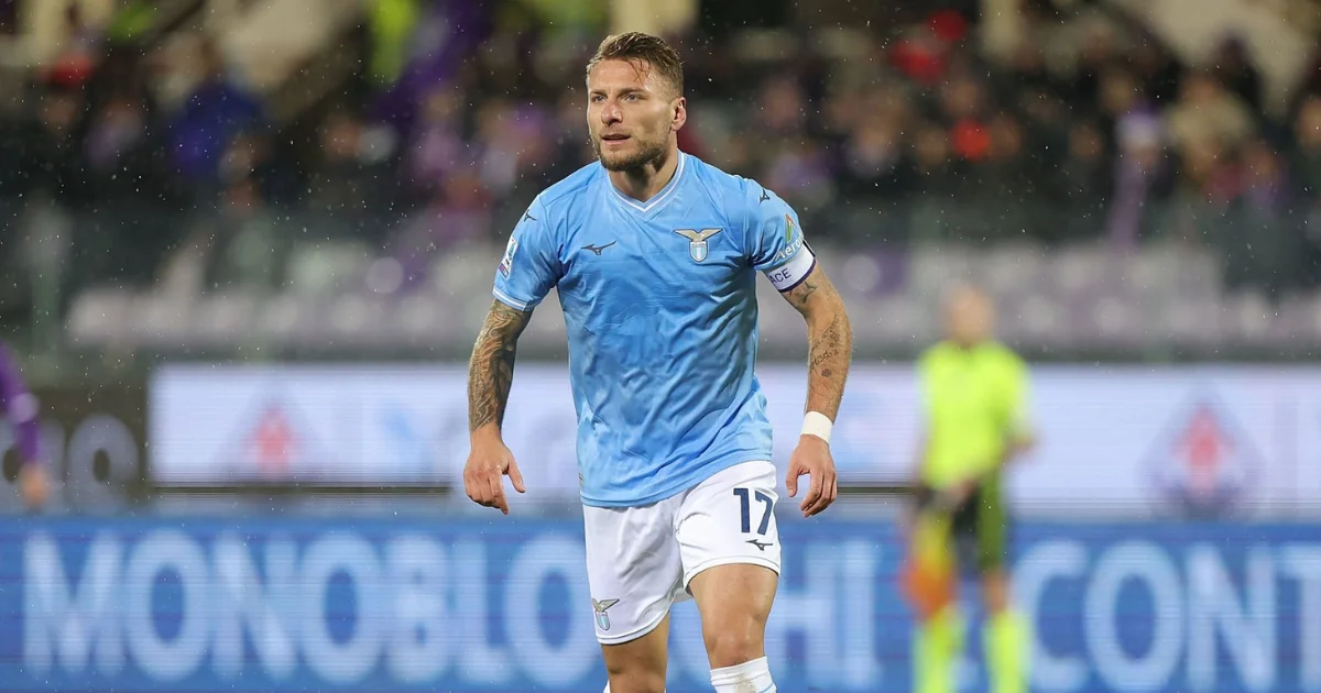 Ciro Immobile ahead of Bayern Munich vs Lazio