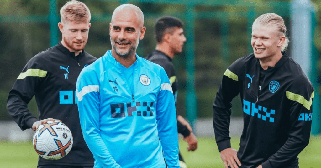 Manchester City training 