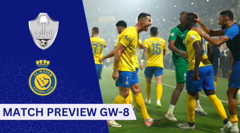 Al Tai vs. Al Nassr, Saudi Pro League, Gameweek 8