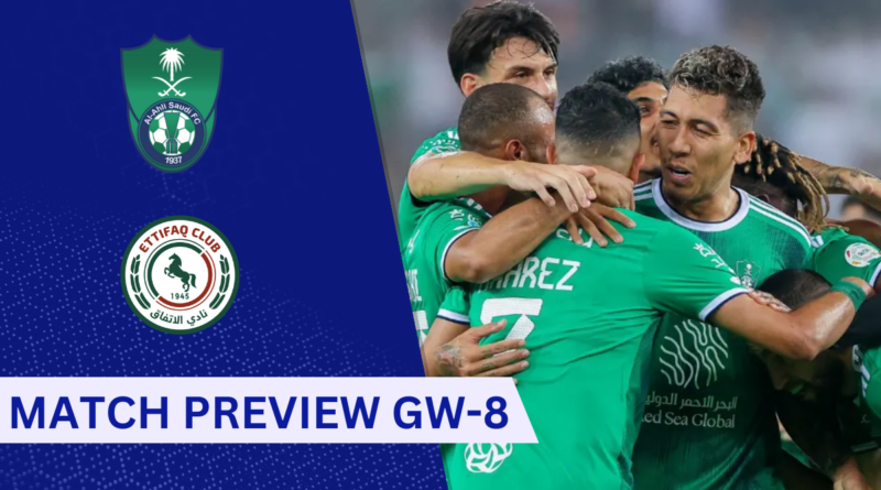 Al-Ahli vs. Al-Ettifaq, Saudi Pro League, Gameweek 8, Jordan Henderson,