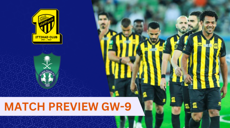 Al Ittihad vs. Al Ahli, Saudi Pro League, Gameweek 9