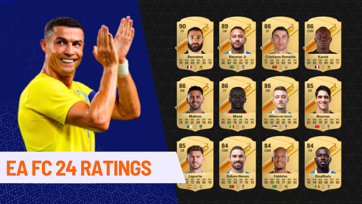 EA FC 24 Ratings, Saudi Pro League Players, EA FIFA 24 Ratings, Cristiano Ronaldo