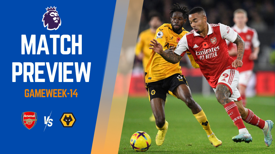 Arsenal will face off against Wolves on 2nd December 2023