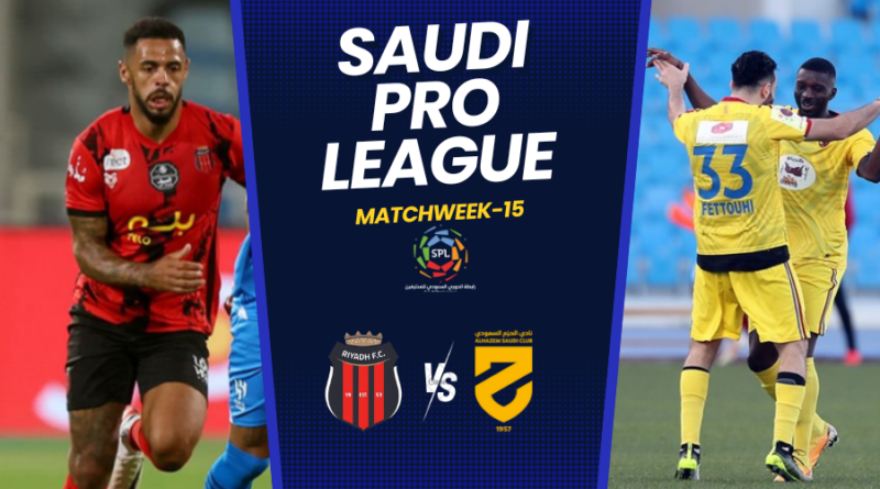 On 30th November 2023, Al Riyadh vs Al Hazm will be playing a match in the Saudi Pro League.