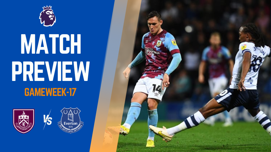 Gameweek 17 of the English Premier League 2023/24 season is around the corner with Burnley hosting Everton at Turf Moor.