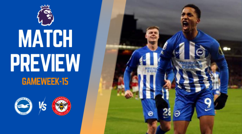 8th placed high flyers Brighton & Hove Albion host 11th placed Brentford at the American Express Community Stadium this Wednesday, 6th December 2023 evening, 19:30 UTC kick-off.