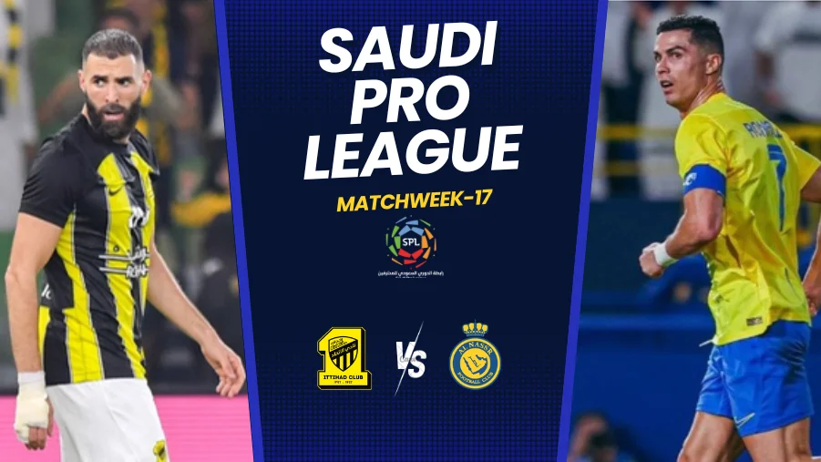 6th placed Al Ittihad host 2nd placed Al Nassr at the Prince Abdullah Al-Faisal Stadium in their postponed fixture from gameweek 17 this Tuesday, 26 December 2023