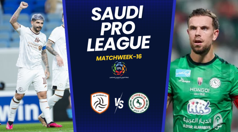 7th December 2023, Al Shabab vs Al Ettifaq will be playing a match in the Saudi Pro League. The match will be played in Al-Shabab Club Stadium, Saudi Arabia.