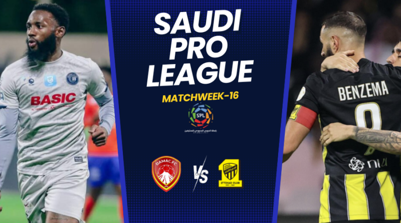 On 7th December 2023, Damac vs Al Ittihad will be playing a match in the Saudi Pro League.