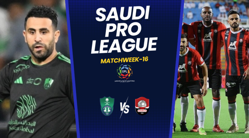 Al Ahli will face off against Al Raed in Saudi Pro League Gameweek 16