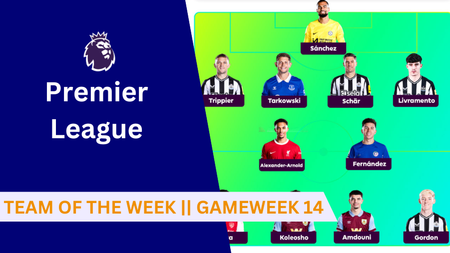 English Premier League Team: Here we take a look at the Team of The Week of game week 14.