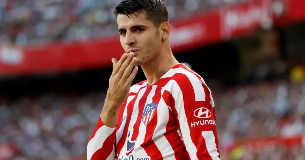 La Liga Top Scorer number 3 Alvaro Morata after Match Week 20