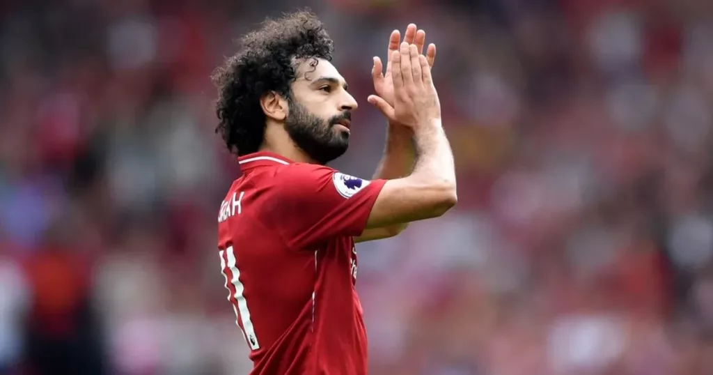 The Egyptian king has scored twice to take his goal tally to 14, in his match against Liverpool