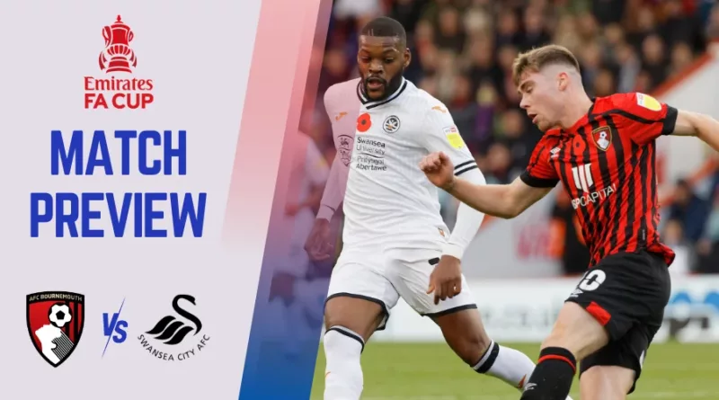 Bournemouth Vs Swansea Preview, Team News, Lineups, H2H, Prediction, Odds and Telecast