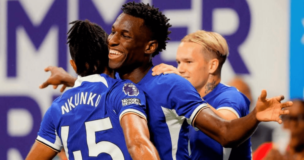 Chelsea Players Celebrating (Credit: Getty)