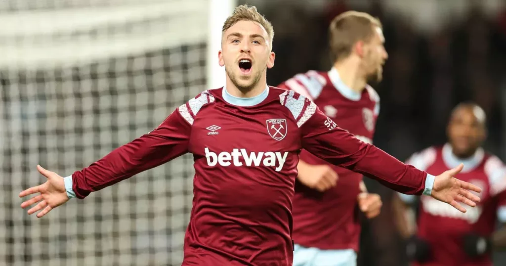 Bowen celebrates West Ham goal
(Credits: Getty)