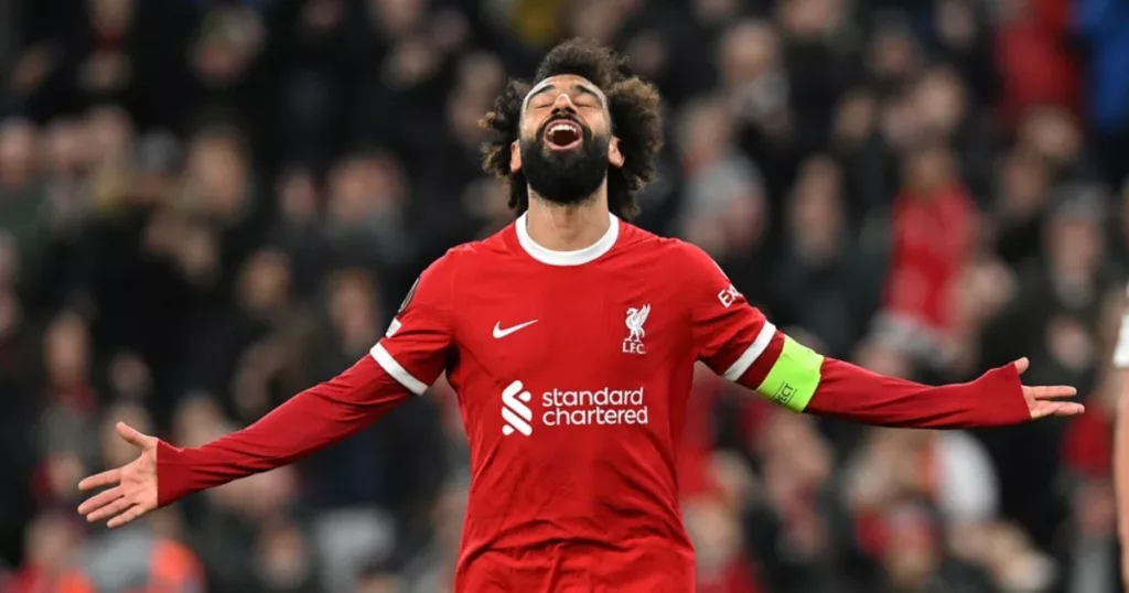 Mohamed Salah celebrates goal
(Credits: Getty)