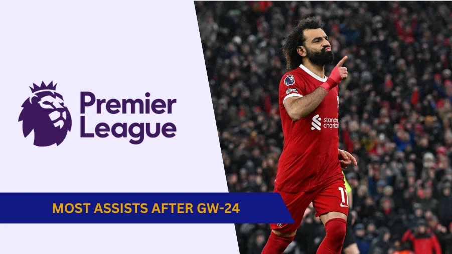 Premier League Top Assist Providers after GW24