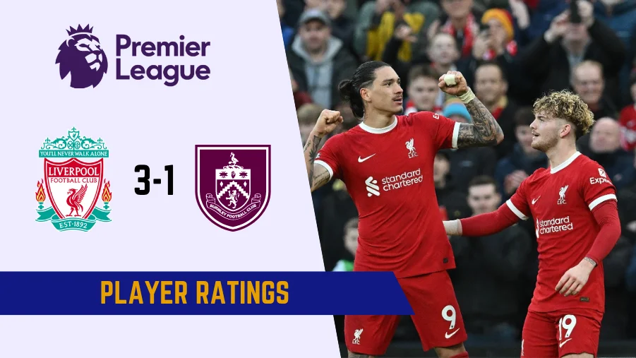 Liverpool vs Burnley Player Ratings as Reds reclaim top spot in Premier League title race