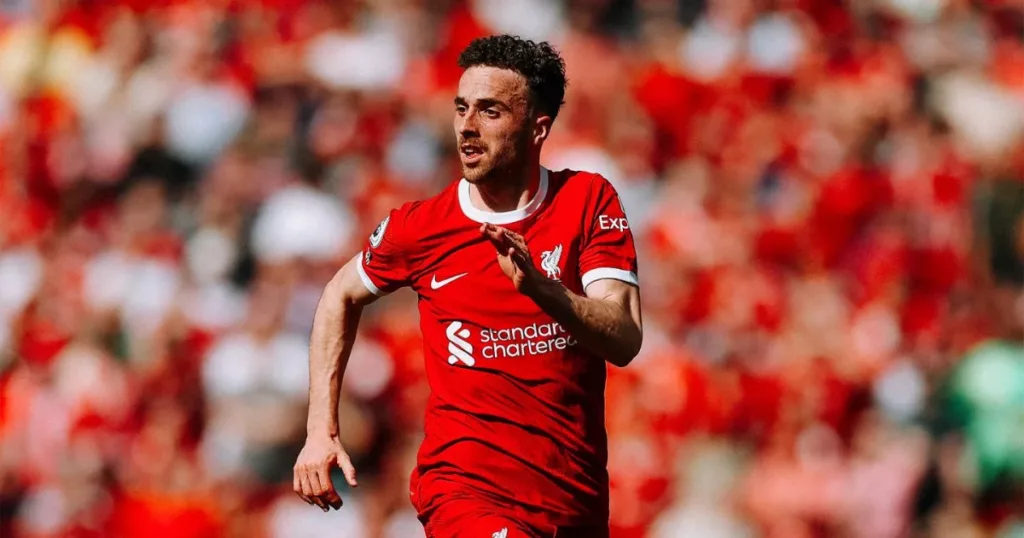 Diogo Jota for the Reds
(Credits: Getty)