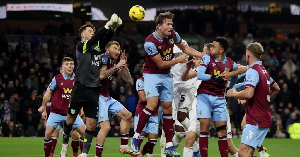 Burnley during PL 2023/24 clash against West Ham
(Credits: Getty)