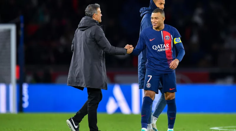 Kylian Mbappe and Luis Enrique