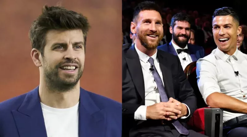 Gerard Pique-Lionel Messi and Cristiano Ronaldo