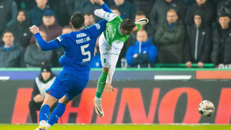 Martin Boyle survived an injury scare as he fell awkwardly after a challenge