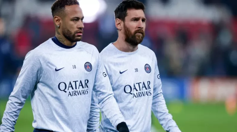 Neymar and Leo Messi at PSG