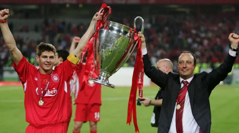 Rafa Benitez and Steven Gerrard