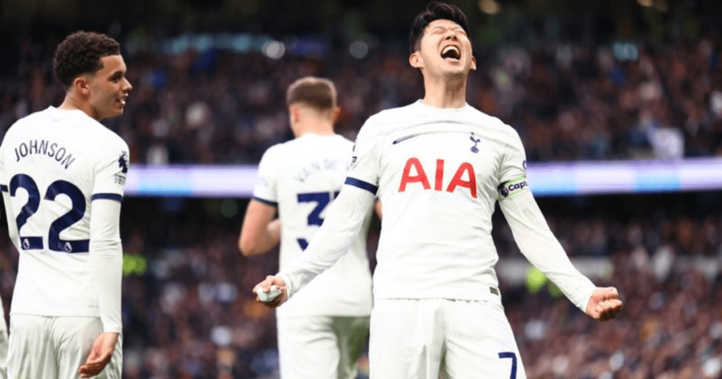 Spurs after winning against Crystal Palace(Credit: Getty)