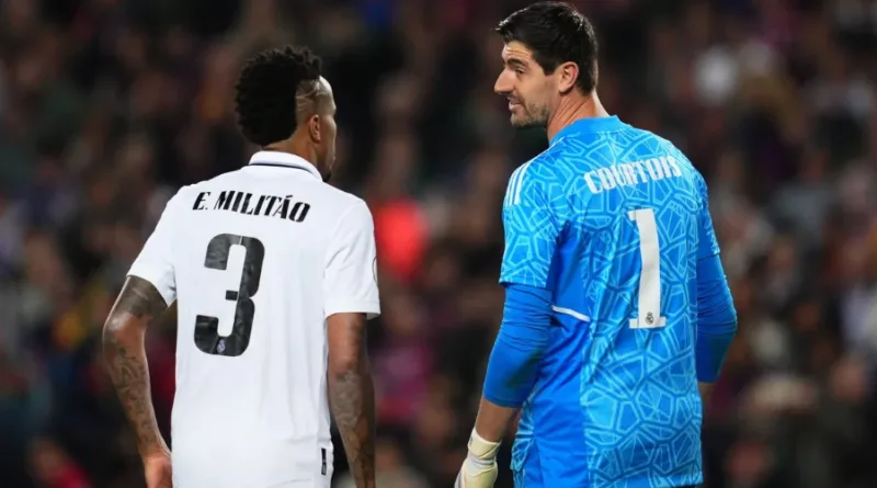 Thibaut Courtois and Eder Militao