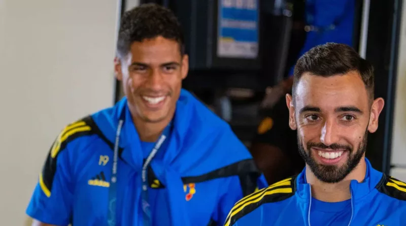 Bruno Fernandes and Raphael Varane