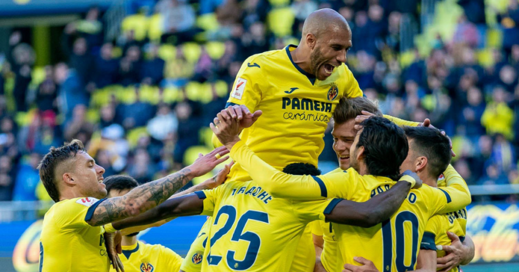 Villarreal celebrating vs Granada (Credit: Getty)