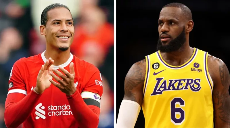 Virgil van Dijk and LeBron James