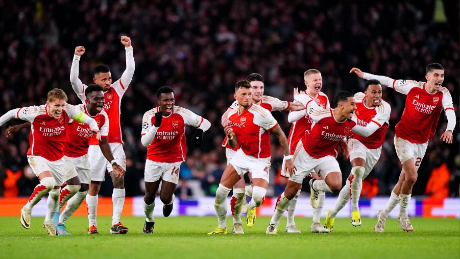Arsenal vs Porto Penalty Shootout