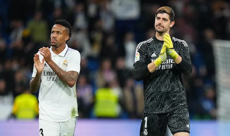 Eder Militao and Thibaut Courtois for Real Madrid