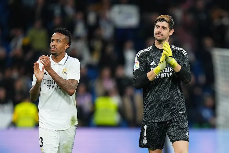 Eder Militao and Thibaut Courtois for Real Madrid