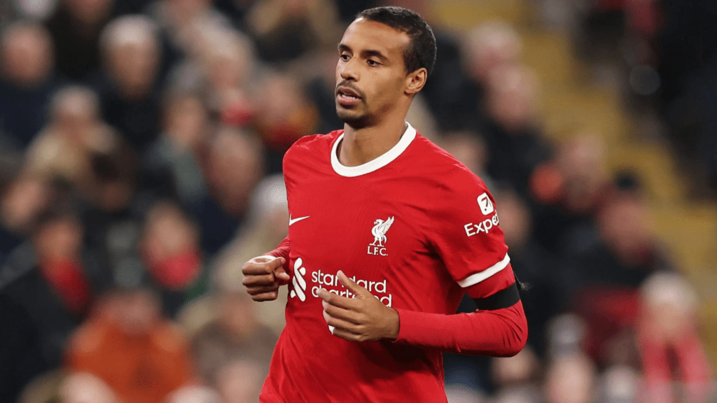 Joel Matip in action for Liverpool