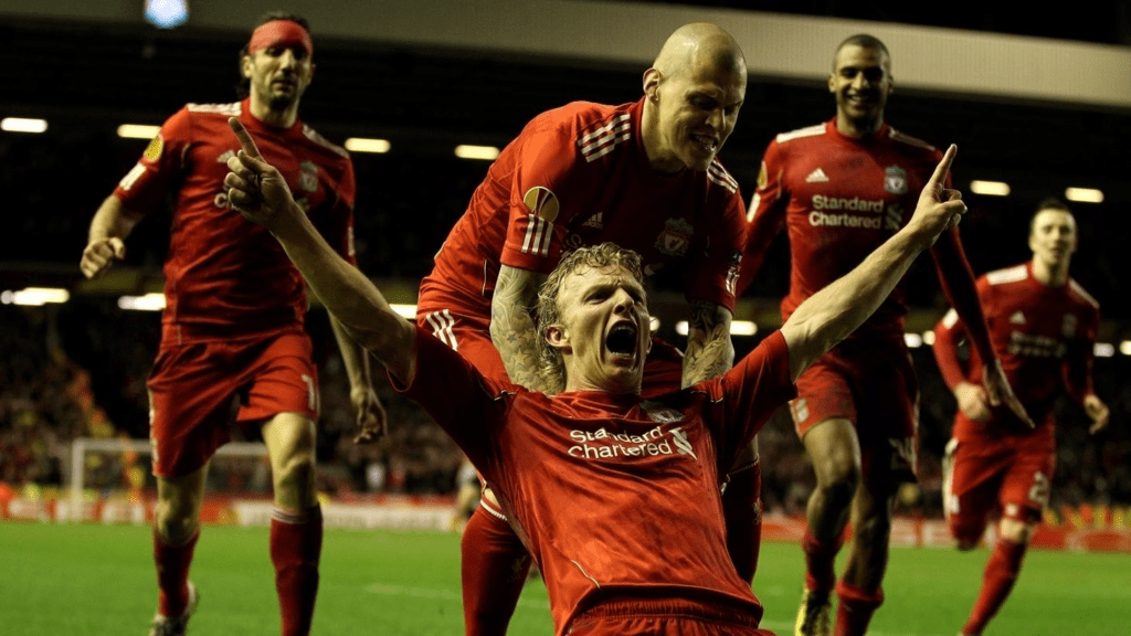 Dirk Kuyt in action for Liverpool