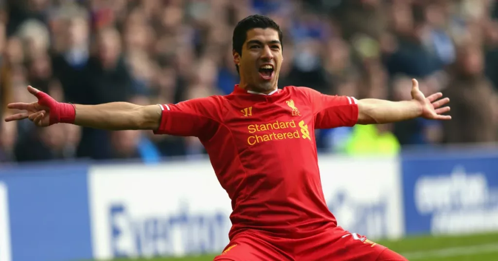 Luis Suarez for the Reds
(Credit: Getty)