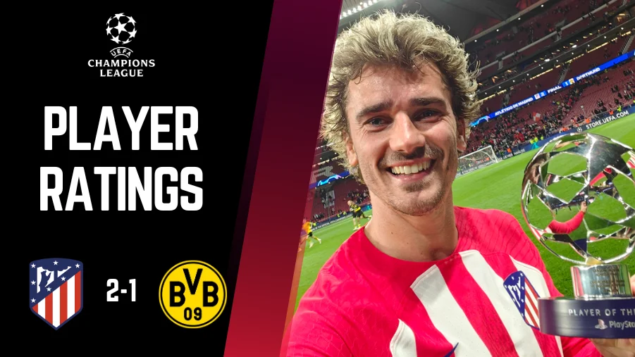 Atletico Madrid vs Borussia Dortmund Player Ratings