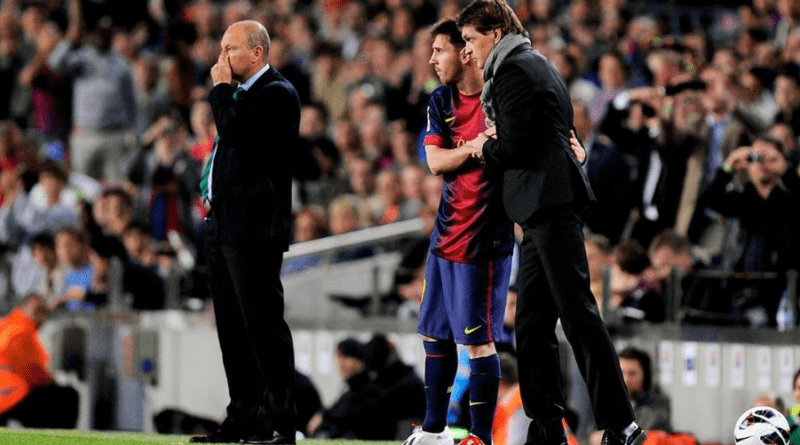 Lionel Messi and Tito Vilanova