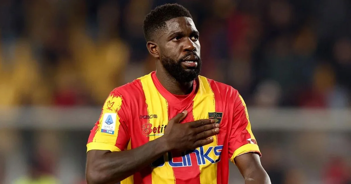 Former Barcelona defender Samuel Umtiti given warm reception on Leece return