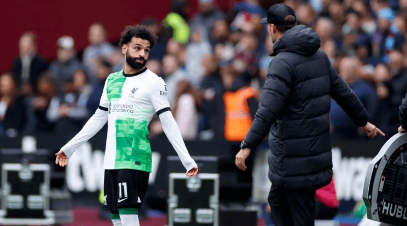 Mo Salah and Jurgen Klopp