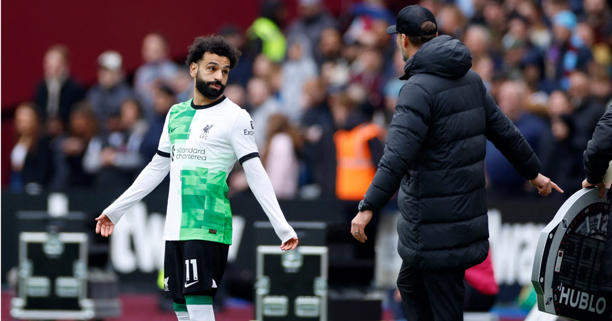 Mo Salah and Jurgen Klopp