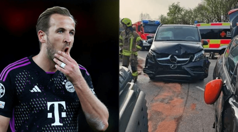 Harry Kane's children suffer car crash